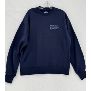 CM Studios Purveyors of the Potentially Provocative Blue Graphic Sweatshirt Sz S